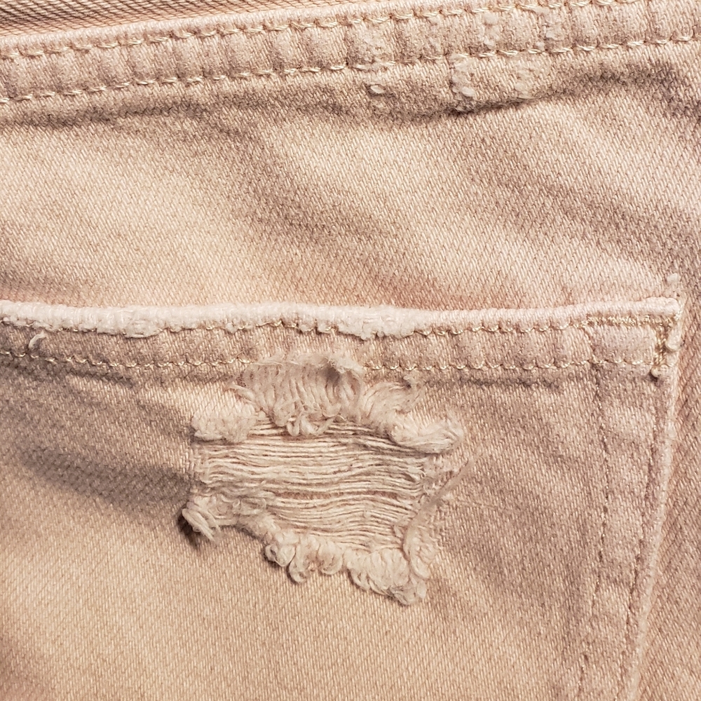 H&M Denim pink distressed boyfriend jeans
